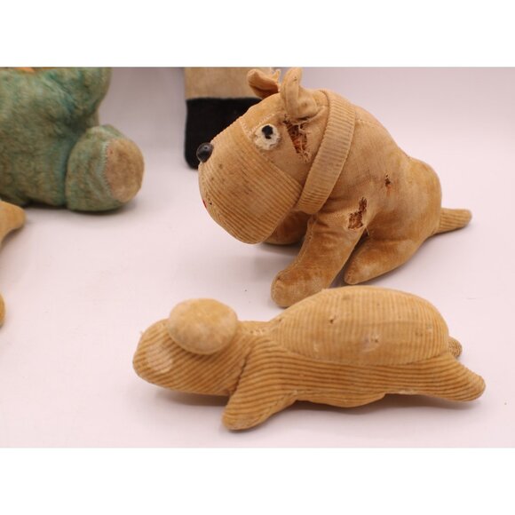 Lot 6 Vintage Plush Rubber Face Doll Stuffed Animal Toys NEED REPAIR SAVE THEM! - Picture 4 of 13